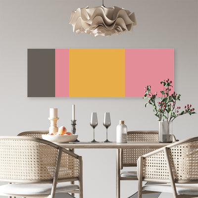 Modernes Acrylglasbild mit warmen Farben – minimalistisches Wandbild für stilvolle Wohnräume