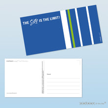 Moderne Design Postkarten im Set | Blautöne | Inhalt: drei Maxikarten