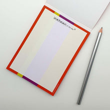 Notizblock für Kunstliebhaber | Format DIN A6 | Motiv "Be different!"