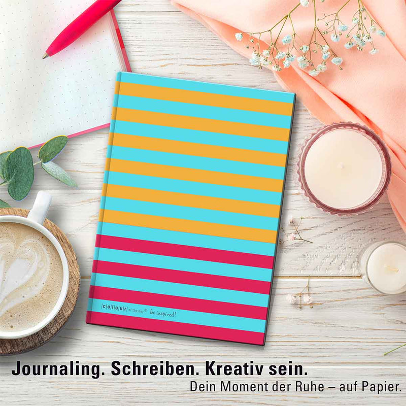 Hochwertiges Notizbuch | Formate DIN A4 + DIN A5 | Design-Cover "Caribbean Sundowner"