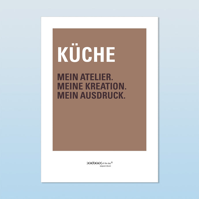 Poster “Küche – Mein Atelier” | Formate DIN A3 und DIN A2