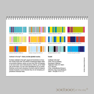 Fröhlicher Tischkalender "Colour Explosion" 2024 | Format DIN A6