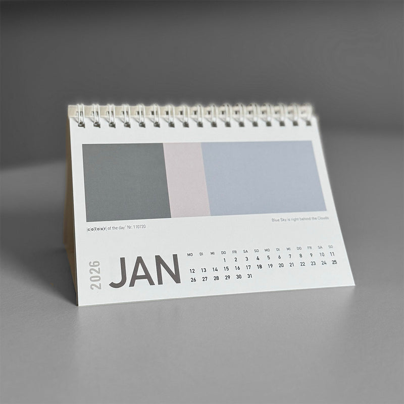 Fröhlicher Tischkalender "Colour Explosion" 2026 | Format DIN A6