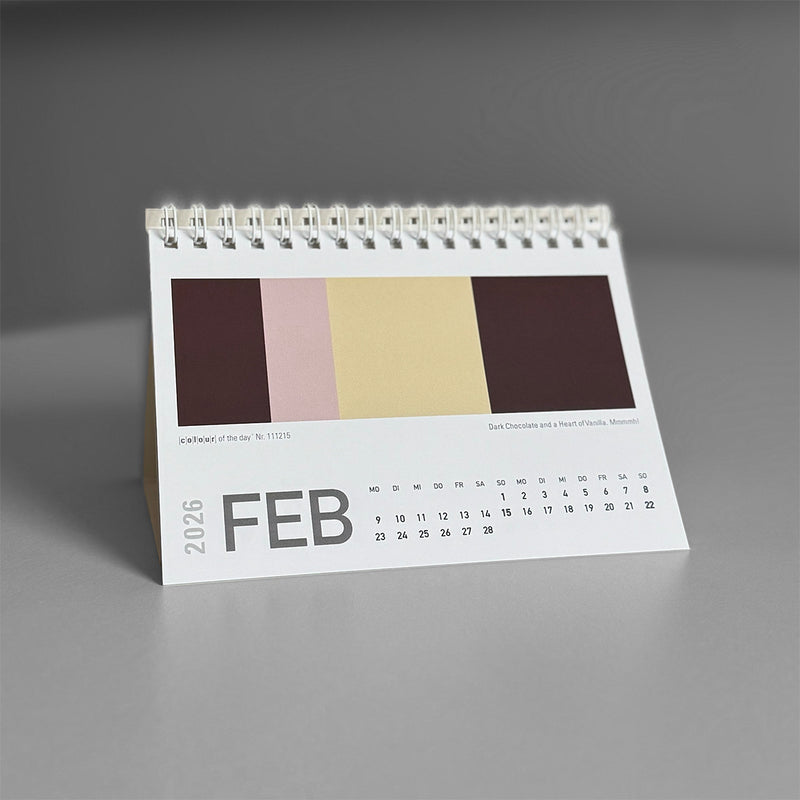 Fröhlicher Tischkalender "Colour Explosion" 2026 | Format DIN A6