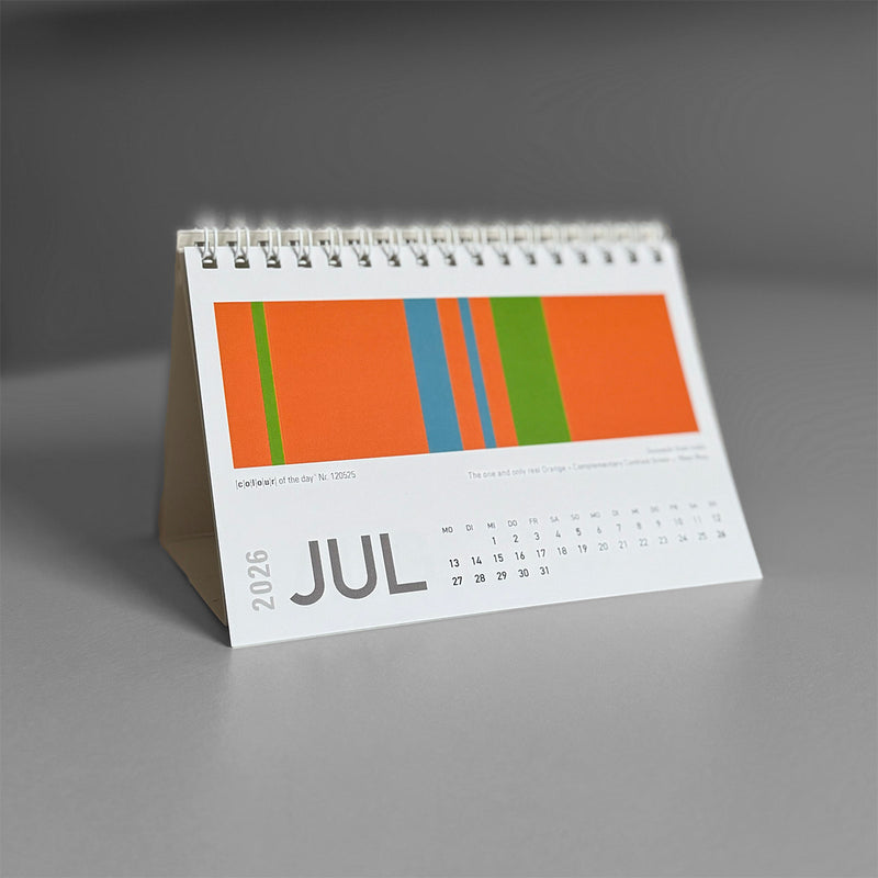 Fröhlicher Tischkalender "Colour Explosion" 2026 | Format DIN A6
