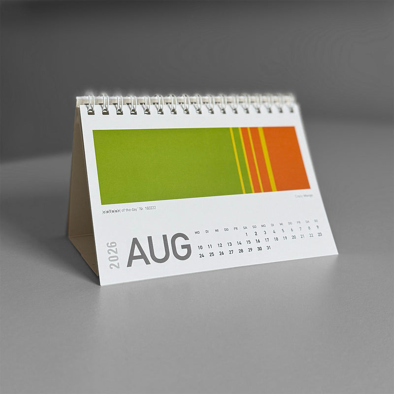 Fröhlicher Tischkalender "Colour Explosion" 2026 | Format DIN A6