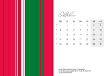Tischkalender 2027 „Colour Explosion“ | DIN A6 quer | Bunter Designkalender