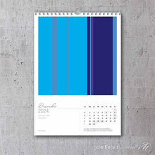Großformatiger, moderner Kunstkalender 2024 | Format DIN A2 | WallArt Colour Explosion
