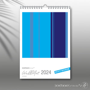 Moderner Kunstkalender 2024 | Format DIN A4 | WallArt Colour Explosion
