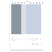 Großformatiger, moderner Kunstkalender 2026 | Format DIN A2 | WallArt Colour Explosion