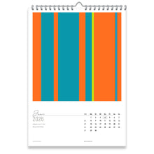 Großformatiger, moderner Kunstkalender 2026 | Format DIN A2 | WallArt Colour Explosion