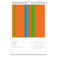 Großformatiger, moderner Kunstkalender 2026 | Format DIN A2 | WallArt Colour Explosion