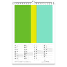 Wandkalender 2027 DIN A2 – Moderner Kunstkalender | Colour Explosion