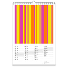 Wandkalender 2027 DIN A2 – Moderner Kunstkalender | Colour Explosion
