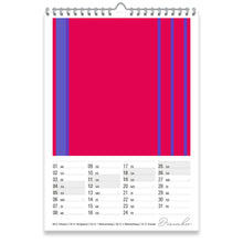 Wandkalender 2027 DIN A2 – Moderner Kunstkalender | Colour Explosion