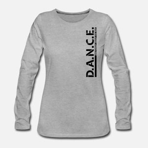 Damen Langarm - Shirt: "D.A.N.C.E." – 9 Farben zur Auswahl - Bekleidung - |c|o|l|o|u|r| of the day®