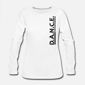 Damen Langarm - Shirt: "D.A.N.C.E." – 9 Farben zur Auswahl - Bekleidung - |c|o|l|o|u|r| of the day®