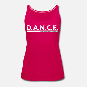 Damen Premium Tank Top: "D.A.N.C.E." – 8 Farben zur Auswahl - Bekleidung - |c|o|l|o|u|r| of the day®