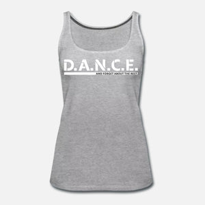 Damen Premium Tank Top: "D.A.N.C.E." – 8 Farben zur Auswahl - Bekleidung - |c|o|l|o|u|r| of the day®