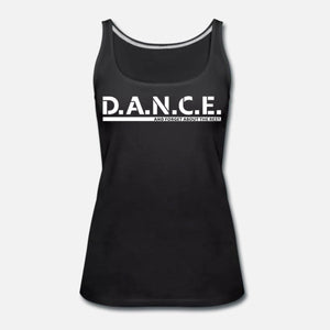 Damen Premium Tank Top: "D.A.N.C.E." – 8 Farben zur Auswahl - Bekleidung - |c|o|l|o|u|r| of the day®