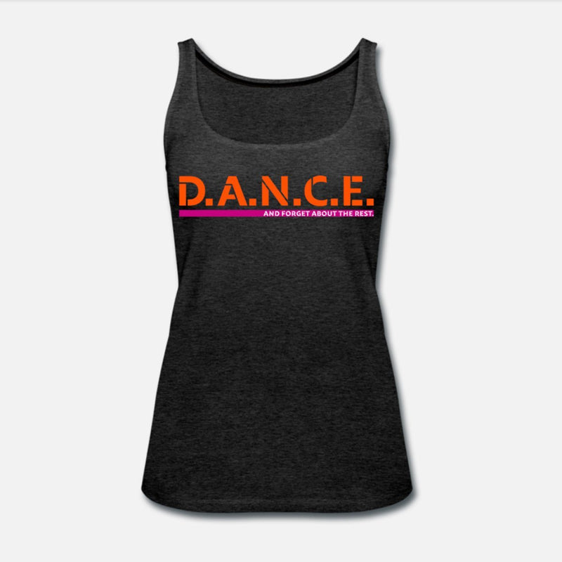 Damen Premium Tank Top: "D.A.N.C.E." – 8 Farben zur Auswahl - Bekleidung - |c|o|l|o|u|r| of the day®