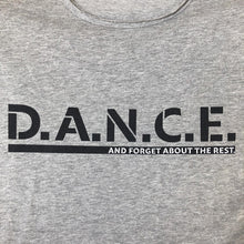 Damen Vintage T - Shirt: "D.A.N.C.E." – Cool Grey / Multicolor - Bekleidung - |c|o|l|o|u|r| of the day®