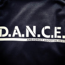 Damen Vintage T - Shirt: "D.A.N.C.E." – Deep Black / Multicolor - Bekleidung - |c|o|l|o|u|r| of the day®