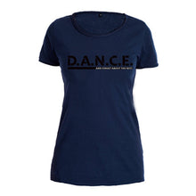 Damen Vintage T - Shirt: "D.A.N.C.E." – Navy - Bekleidung - |c|o|l|o|u|r| of the day®