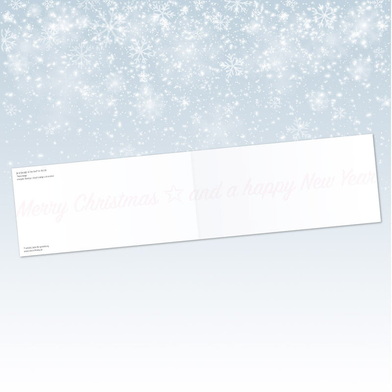 Edel schimmernde Weihnachtskarte | Format DIN lang | 3 Kuverts zur Auswahl | Design "Three Kings" - Weihnachtskarte - |c|o|l|o|u|r| of the day®