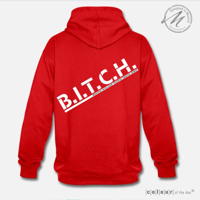 Frecher Kontrast - Hoodie "B.I.T.C.H." – 9 Farben zur Auswahl – (Unisex) - Bekleidung - |c|o|l|o|u|r| of the day®