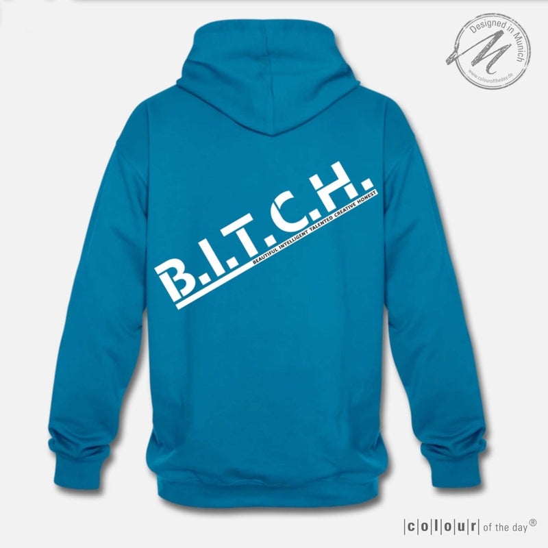 Frecher Kontrast - Hoodie "B.I.T.C.H." – 9 Farben zur Auswahl – (Unisex) - Bekleidung - |c|o|l|o|u|r| of the day®