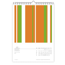 Fröhlicher Kunstkalender 2025, WallArt – Shades of Orange – DIN A2 - Kalender - |c|o|l|o|u|r| of the day®