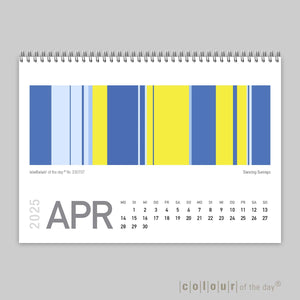 Fröhlicher Tischkalender "Colour Explosion" 2025 | Format DIN A6 - Kalender - |c|o|l|o|u|r| of the day®