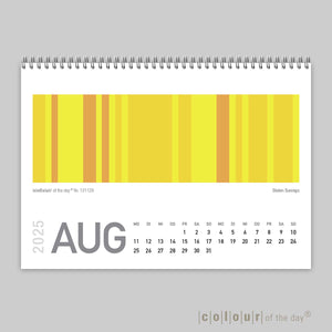 Fröhlicher Tischkalender "Colour Explosion" 2025 | Format DIN A6 - Kalender - |c|o|l|o|u|r| of the day®