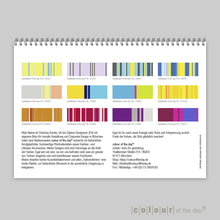 Fröhlicher Tischkalender "Colour Explosion" 2025 | Format DIN A6 - Kalender - |c|o|l|o|u|r| of the day®