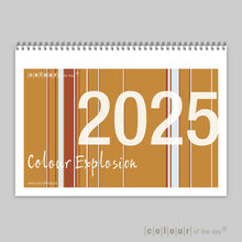 Fröhlicher Tischkalender "Colour Explosion" 2025 | Format DIN A6 - Kalender - |c|o|l|o|u|r| of the day®