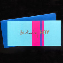 Geburtstagskarte mit Kuvert "Birthday BOY" - Geburtstagskarte - |c|o|l|o|u|r| of the day®