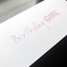 Geburtstagskarte mit Kuvert "Birthday GIRL" - Geburtstagskarte - |c|o|l|o|u|r| of the day®