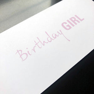 Geburtstagskarte mit Kuvert "Birthday GIRL" - Geburtstagskarte - |c|o|l|o|u|r| of the day®