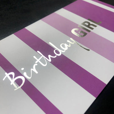 Geburtstagskarte mit Kuvert "Birthday GIRL" - Geburtstagskarte - |c|o|l|o|u|r| of the day®