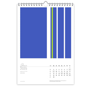 Großformatiger, moderner Kunstkalender 2025 | Format DIN A2 | Blue Dreams - Kalender - |c|o|l|o|u|r| of the day®