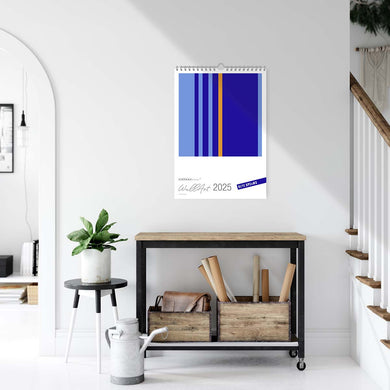 Großformatiger, moderner Kunstkalender 2025 | Format DIN A2 | Blue Dreams - Kalender - |c|o|l|o|u|r| of the day®