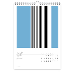 Großformatiger, moderner Kunstkalender 2025 | Format DIN A2 | Blue Dreams - Kalender - |c|o|l|o|u|r| of the day®