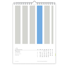 Großformatiger, moderner Kunstkalender 2025 | Format DIN A2 | Blue Dreams - Kalender - |c|o|l|o|u|r| of the day®