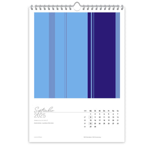 Großformatiger, moderner Kunstkalender 2025 | Format DIN A2 | Blue Dreams - Kalender - |c|o|l|o|u|r| of the day®