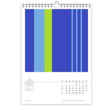 Großformatiger, moderner Kunstkalender 2025 | Format DIN A2 | Blue Dreams - Kalender - |c|o|l|o|u|r| of the day®