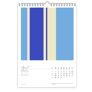 Großformatiger, moderner Kunstkalender 2025 | Format DIN A2 | Blue Dreams - Kalender - |c|o|l|o|u|r| of the day®