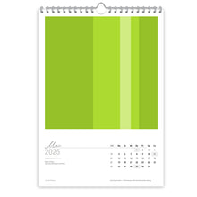 Großformatiger, moderner Kunstkalender 2025 | Format DIN A2 | Green Serenity - Kalender - |c|o|l|o|u|r| of the day®