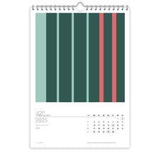 Großformatiger, moderner Kunstkalender 2025 | Format DIN A2 | Green Serenity - Kalender - |c|o|l|o|u|r| of the day®