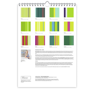 Großformatiger, moderner Kunstkalender 2025 | Format DIN A2 | Green Serenity - Kalender - |c|o|l|o|u|r| of the day®